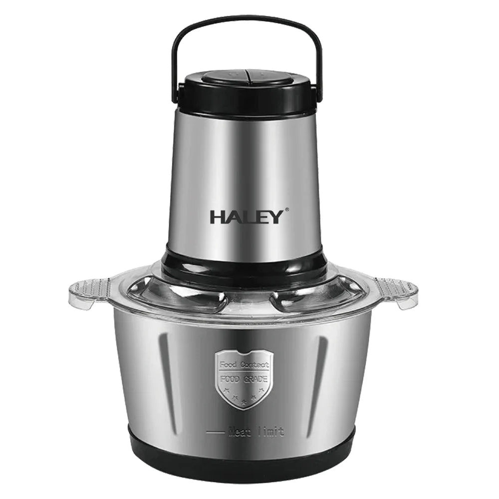 Tocător de Alimente HALEY HY-1225 – Putere de 1000W și Vas de 2L din Inox pentru Tocare rapidă și eficientă