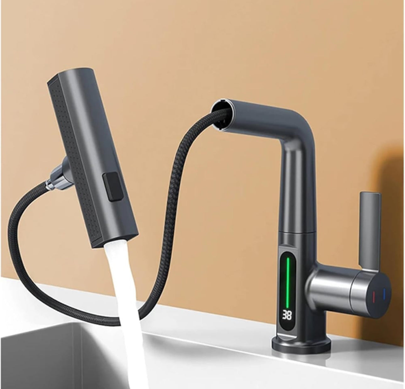 Robinet Lavoar cu LED – Design Modern, Funcționalitate Inteligentă