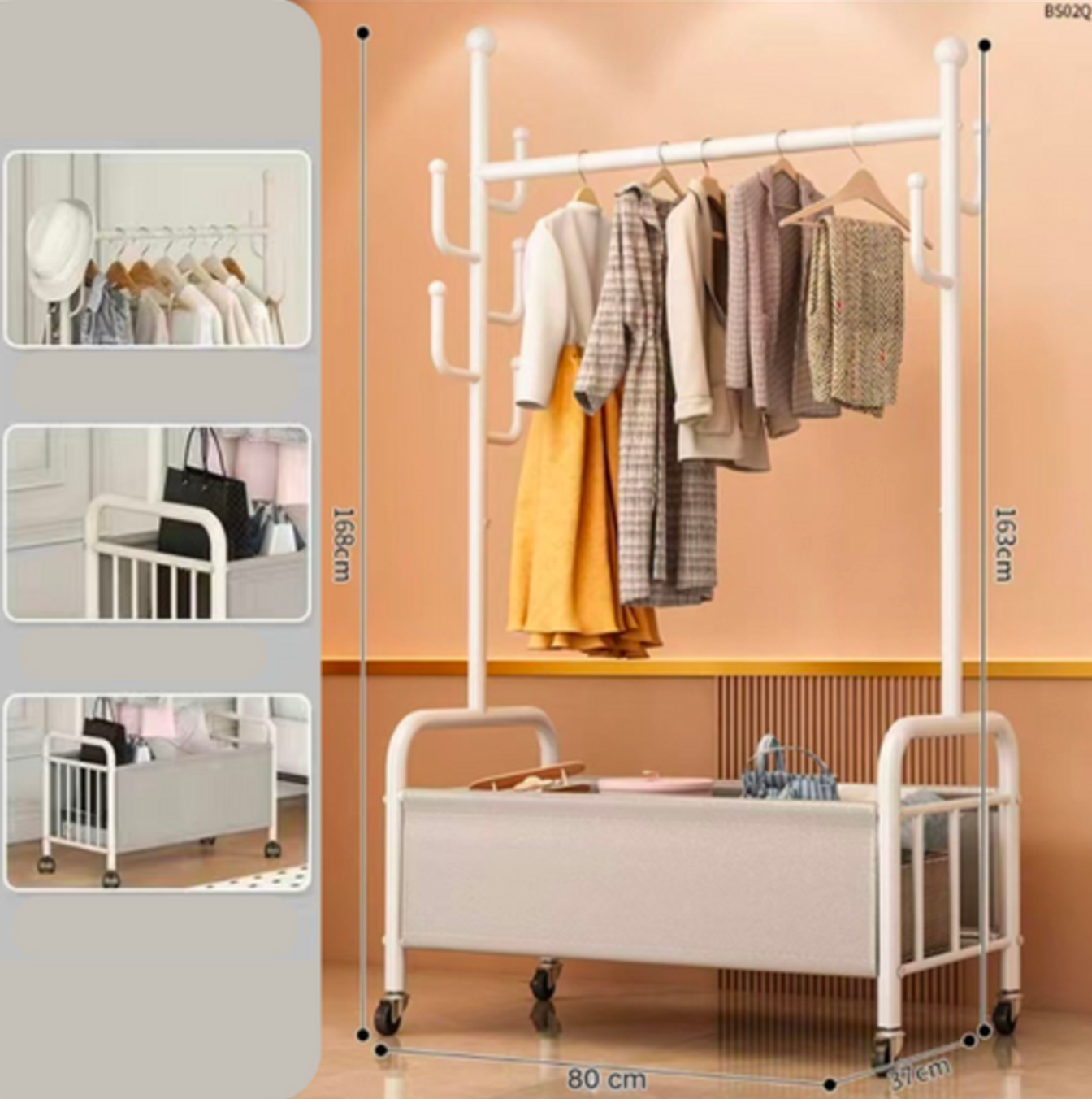 Cuier metalic mobil – Păstrează ordinea cu stil!