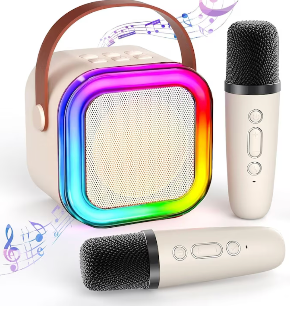 Boxă Portabilă Petreceri cu Karaoke și 2 Microfoane Wireless – Sunet și Distracție Oriunde