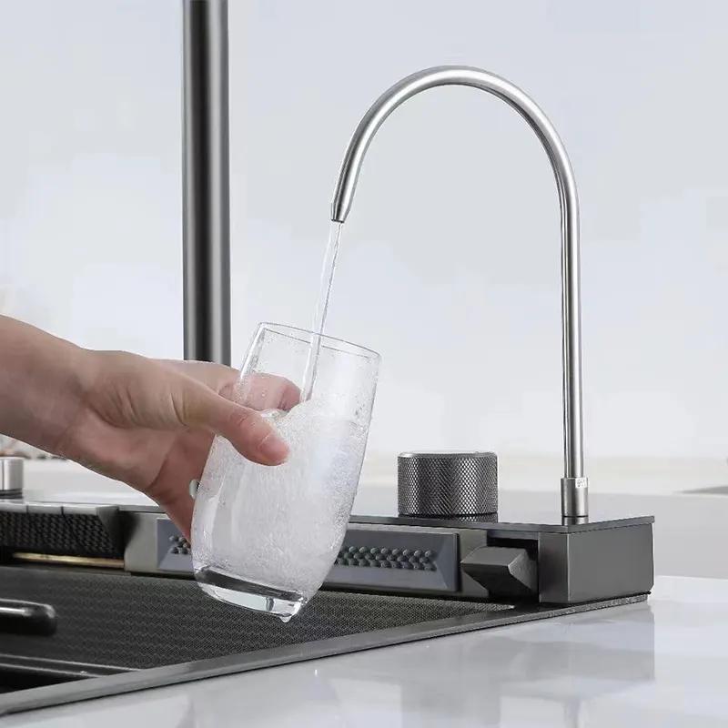 Chiuvetă Smart Multifuncțională din Inox – Tehnologie și Eleganță în Bucătăria Ta