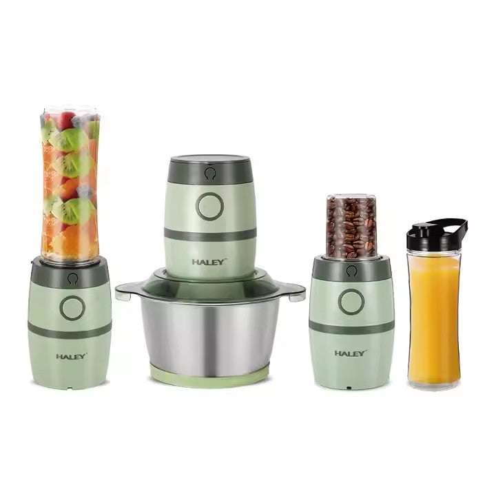 Robot 3 în 1 de Carne și Legume Mini, 2L, 500W, din Oțel Inoxidabil, Verde