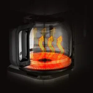 Aparat de Cafea HALEY 950W, 1.5L, LED Display, Anti-Drip, Brewing Inteligent, Inox, Control Temperatură Precis