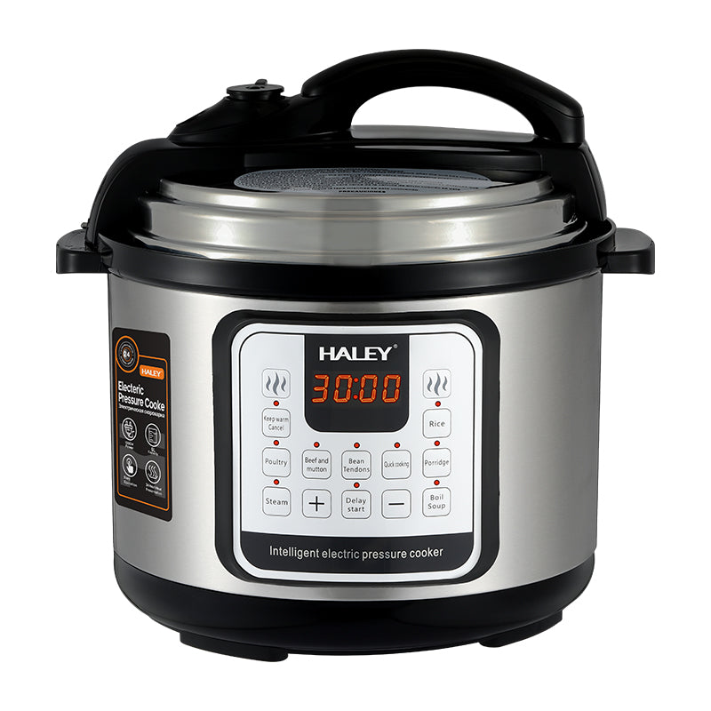 Oală Sub Presiune Electrică Multifuncțională 10 în 1, 1200W, 6L, Negru/Argintiu – Gătire Rapidă și Inteligentă