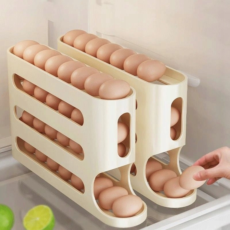 Organizator Ouă pentru Frigider – Compact, Elegant și Eficient (30 Ouă)