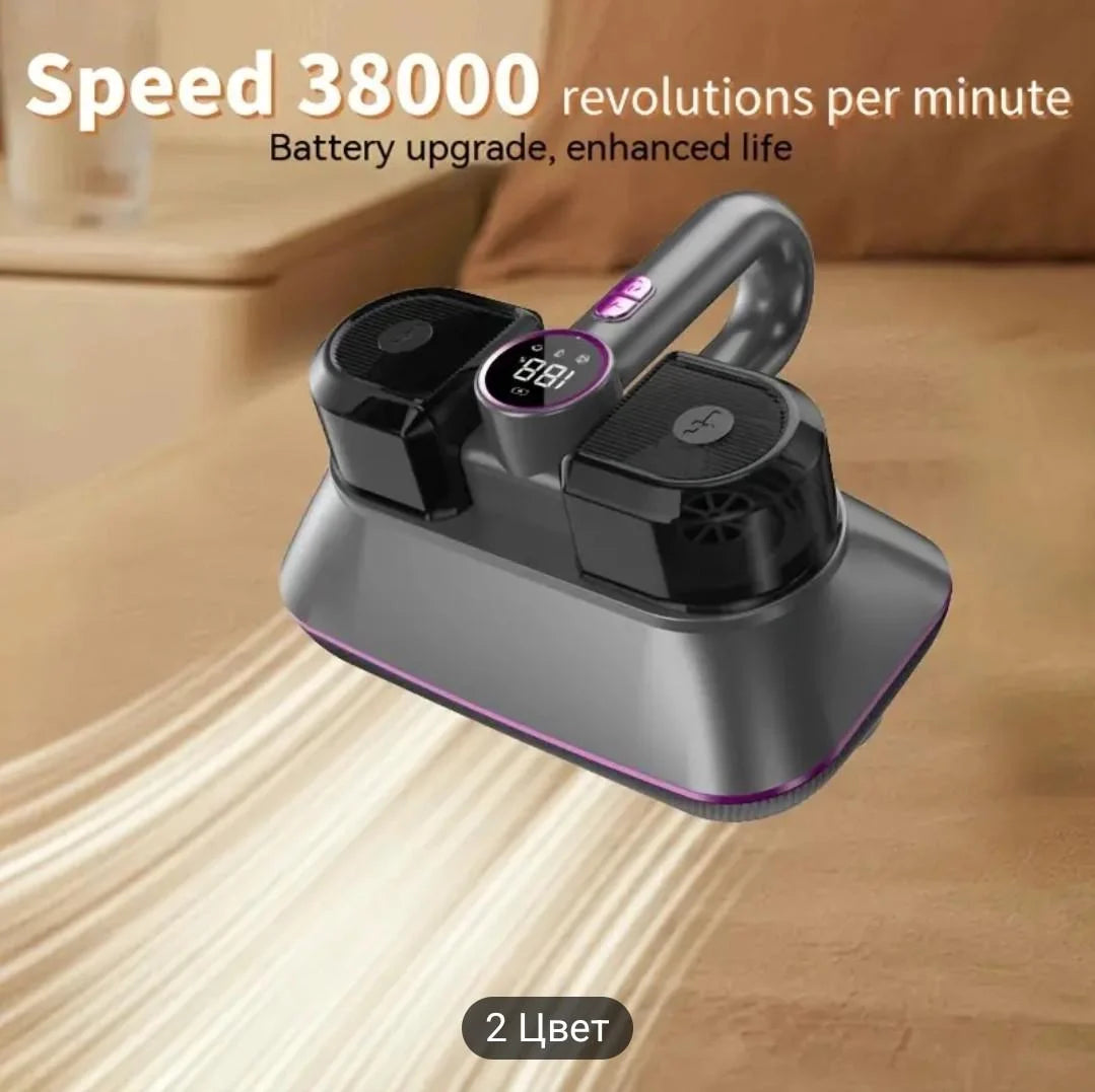 Aspirator Portabil pentru Saltele, Covoare și Tapițerii – Household Dust Collector, cu Lumină UV și Filtru Lavabil