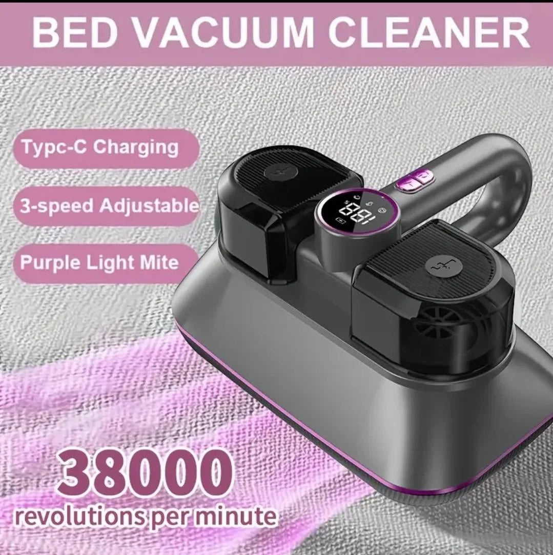 Aspirator Portabil pentru Saltele, Covoare și Tapițerii – Household Dust Collector, cu Lumină UV și Filtru Lavabil