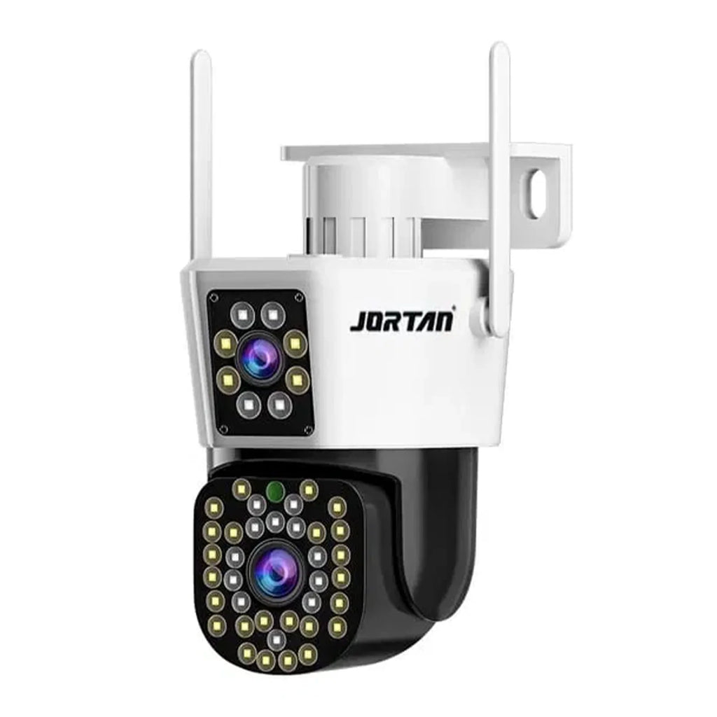 Camera de Supraveghere JORTAN, JT-8293, WiFi, Dual, PTZ 355°, 2 Lentile, IP66, Audio Bidierctional + Card 32GB