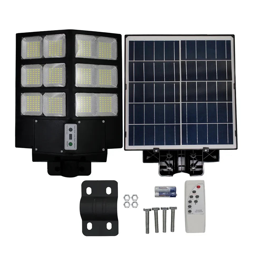 LAMPĂ SOLARĂ LED JORTAN 600W CU PANOU FOTOVOLTAIC ȘI TELECOMANDĂ