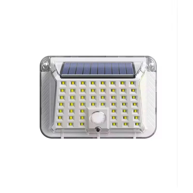 SET 10 X LĂMPI SOLARE CU 100 LEDURI, SENZOR DE MIȘCARE ȘI 3 MODURI DE FUNCȚIONARE, ALB