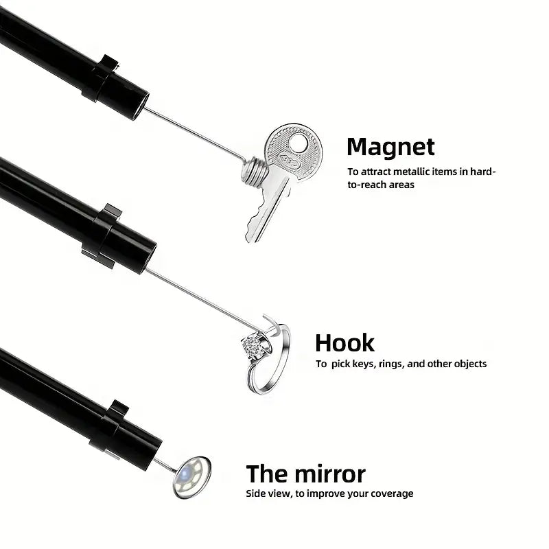Mini Camera Endoscop 5.5 mm, USB tip C, 2m, 6 LED-uri, Compatibila Windows si Android, Rezistenta la Apa
