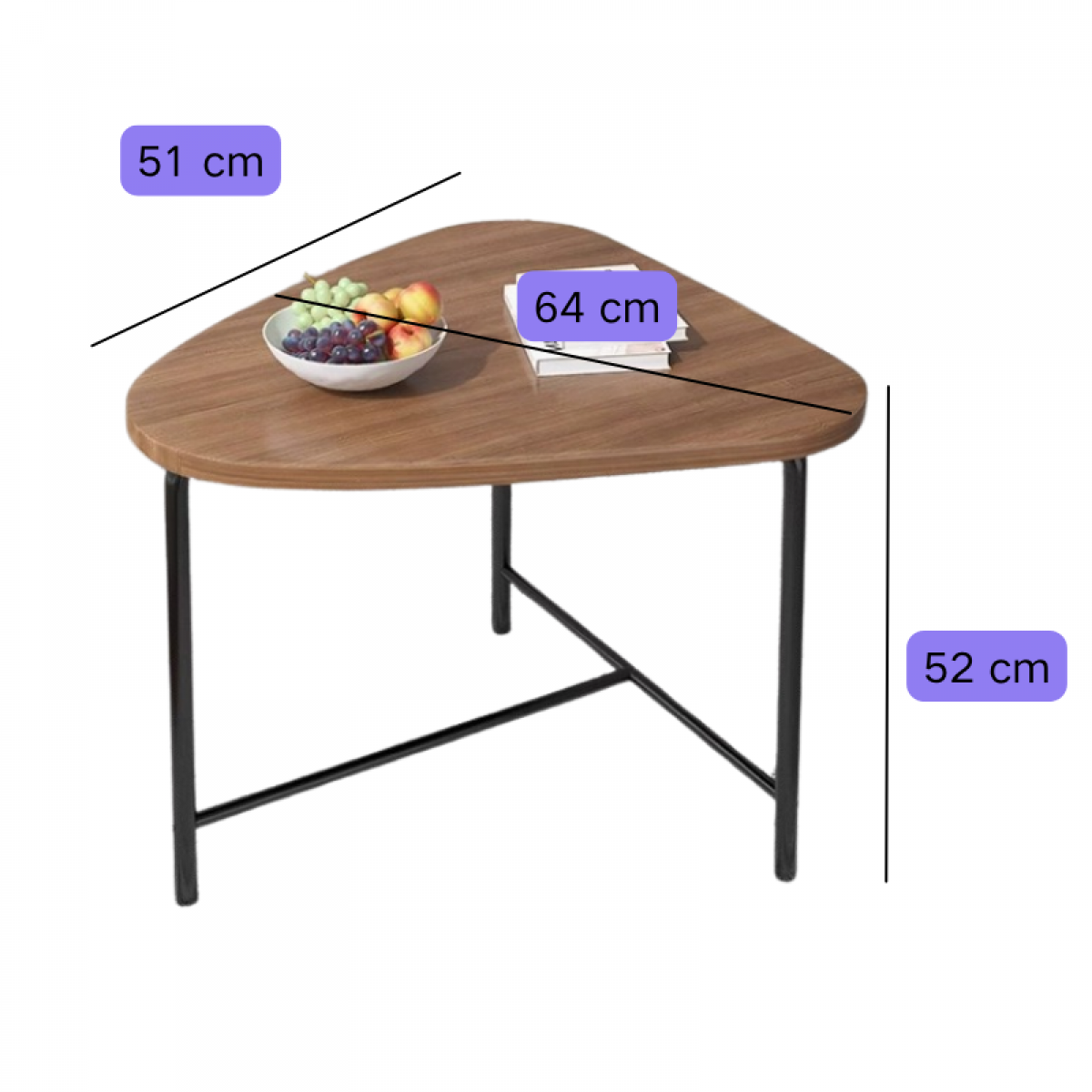 Măsuță triunghiulară pentru cafea – eleganță și funcționalitate într-un design modern