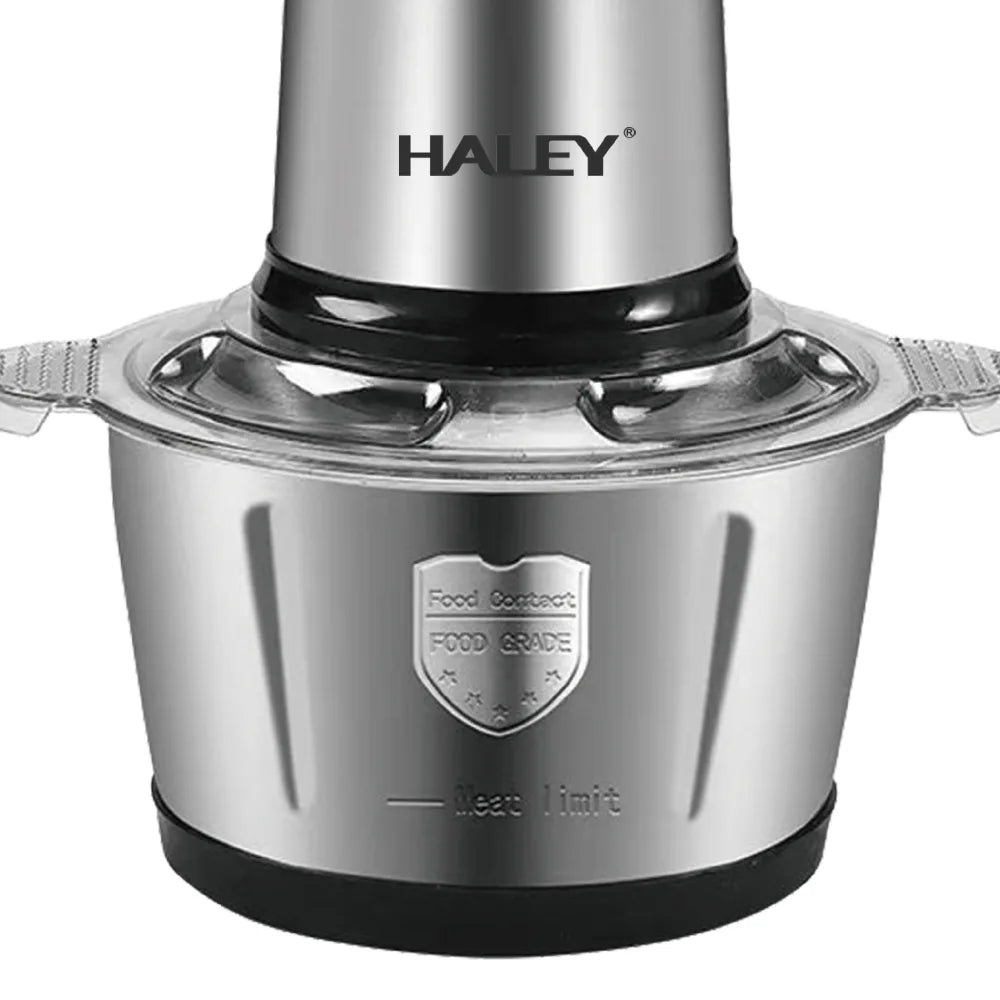 Tocător de Alimente HALEY HY-1225 – Putere de 1000W și Vas de 2L din Inox pentru Tocare rapidă și eficientă