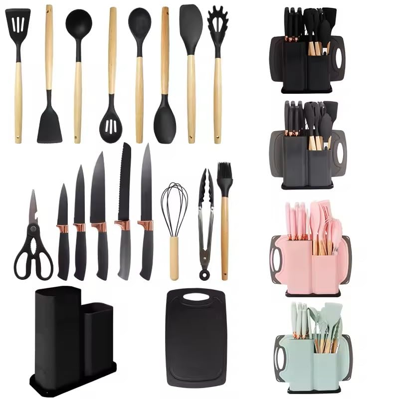 Set 19 Ustensile din Silicon, pentru Bucatarie
