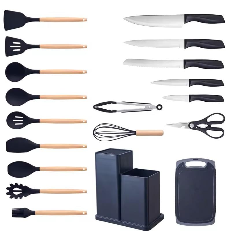 Set 19 Ustensile din Silicon, pentru Bucatarie