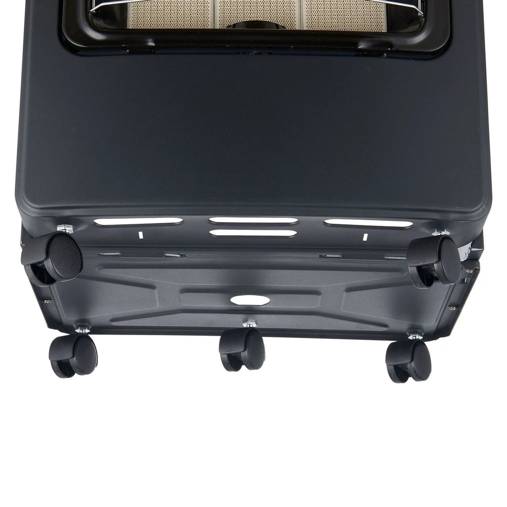 Soba pe Gaz Butelie GPL cu 3 Trepte Incalzire, Putere 4200W, Portabila pe Roti, Aprindere Automata, Incalzitor Ceramic, Regulator si Furtun Gaz