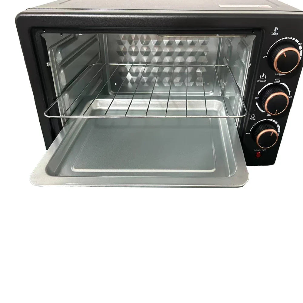 Cuptor Electric Multifuncțional 25L, 1500W, 4 elemente de încălzire, Rotisor, Timer 60 min