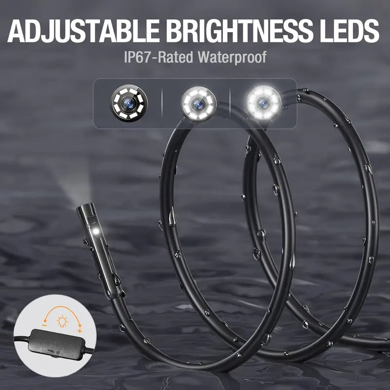 Mini Camera Endoscop 5.5 mm, USB tip C, 2m, 6 LED-uri, Compatibila Windows si Android, Rezistenta la Apa