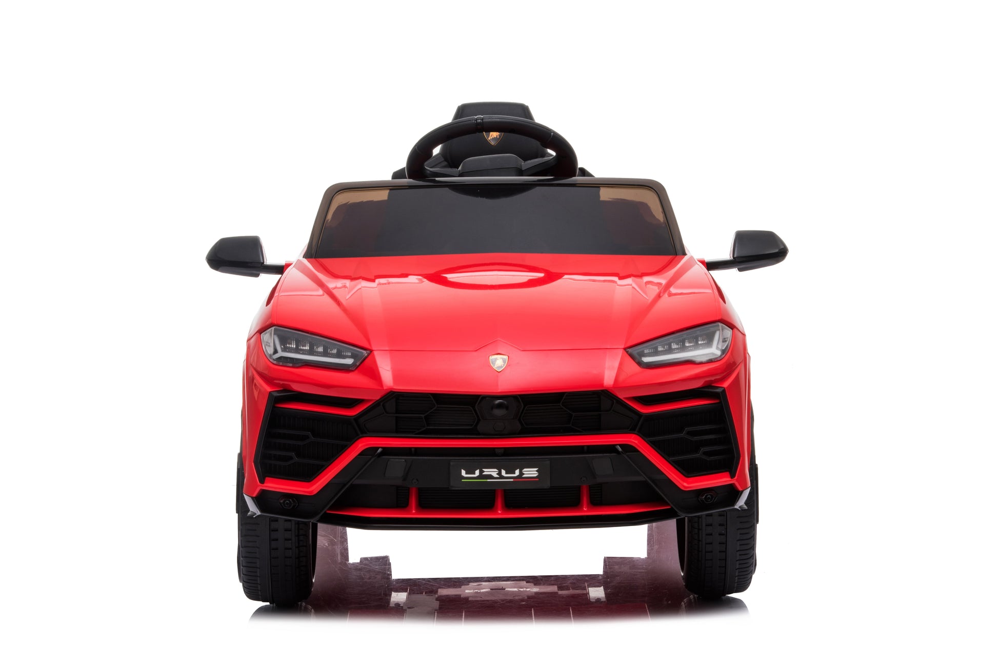 Mașinuță electrică Lamborghini Urus, KIDOO, 37–96 luni, 12V 4.5Ah, 2 motoare 25W, telecomandă 2.4G, volan multifuncțional cu muzică, MP3, USB, TF, FM Radio, 105×65×52 cm