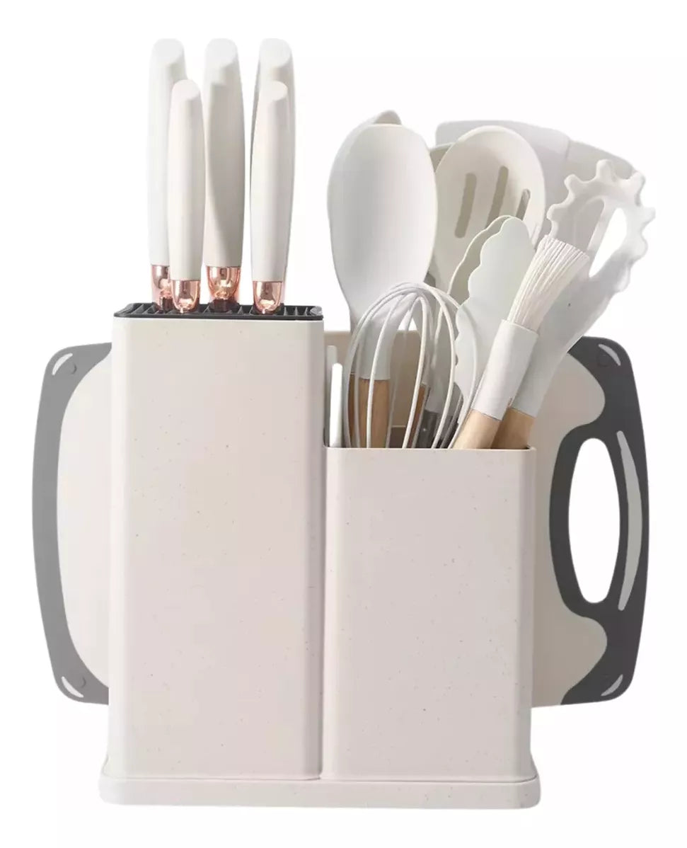 Set 19 Ustensile din Silicon, pentru Bucatarie