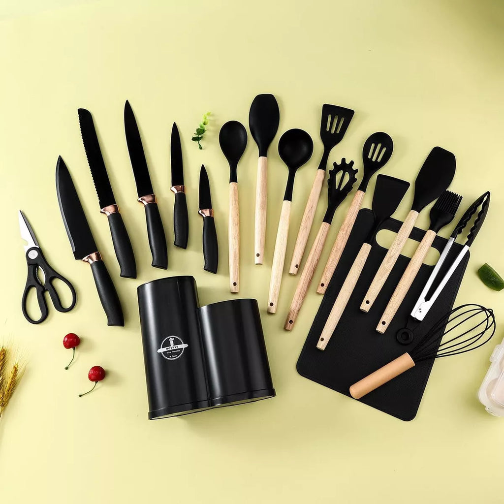 Set 19 Ustensile din Silicon, pentru Bucatarie