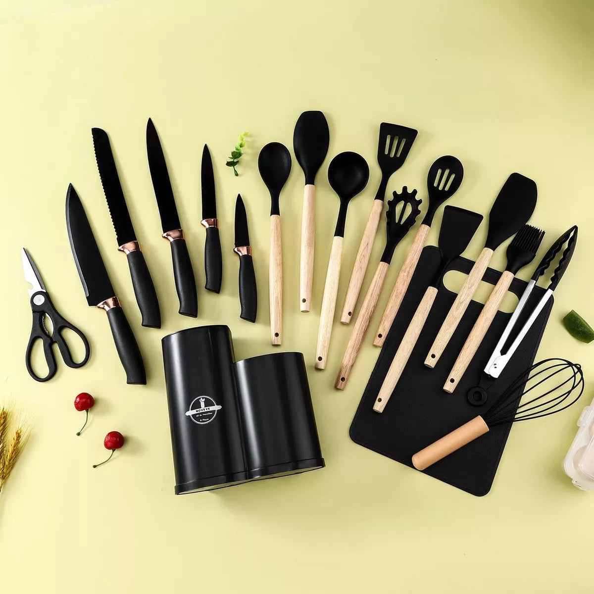 Set 19 Ustensile din Silicon, pentru Bucatarie