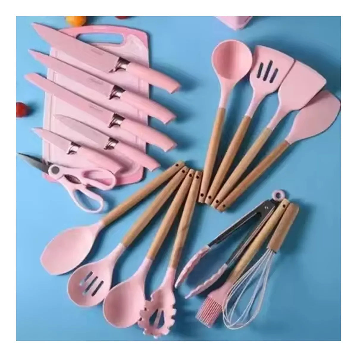 Set 19 Ustensile din Silicon, pentru Bucatarie