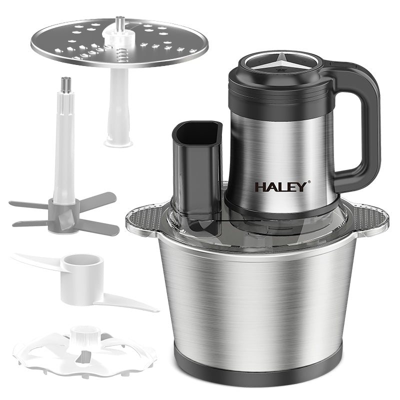 Tocator Universal Electric pentru Carne si Legume, Capacitate 3.5L, Bol Inox, 6 Lame Premium din Otel Inoxidabil, Motor Puternic 1200W