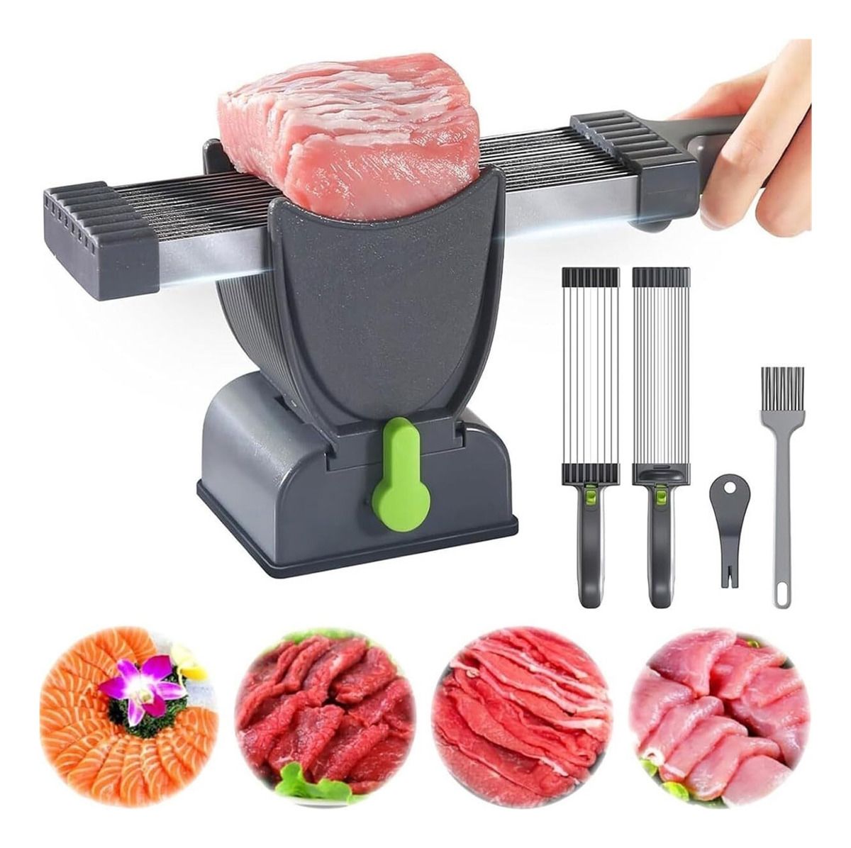 Mașină de Tăiat Carne Proaspătă – 17 Lame pentru Feliere Rapidă și Precisă