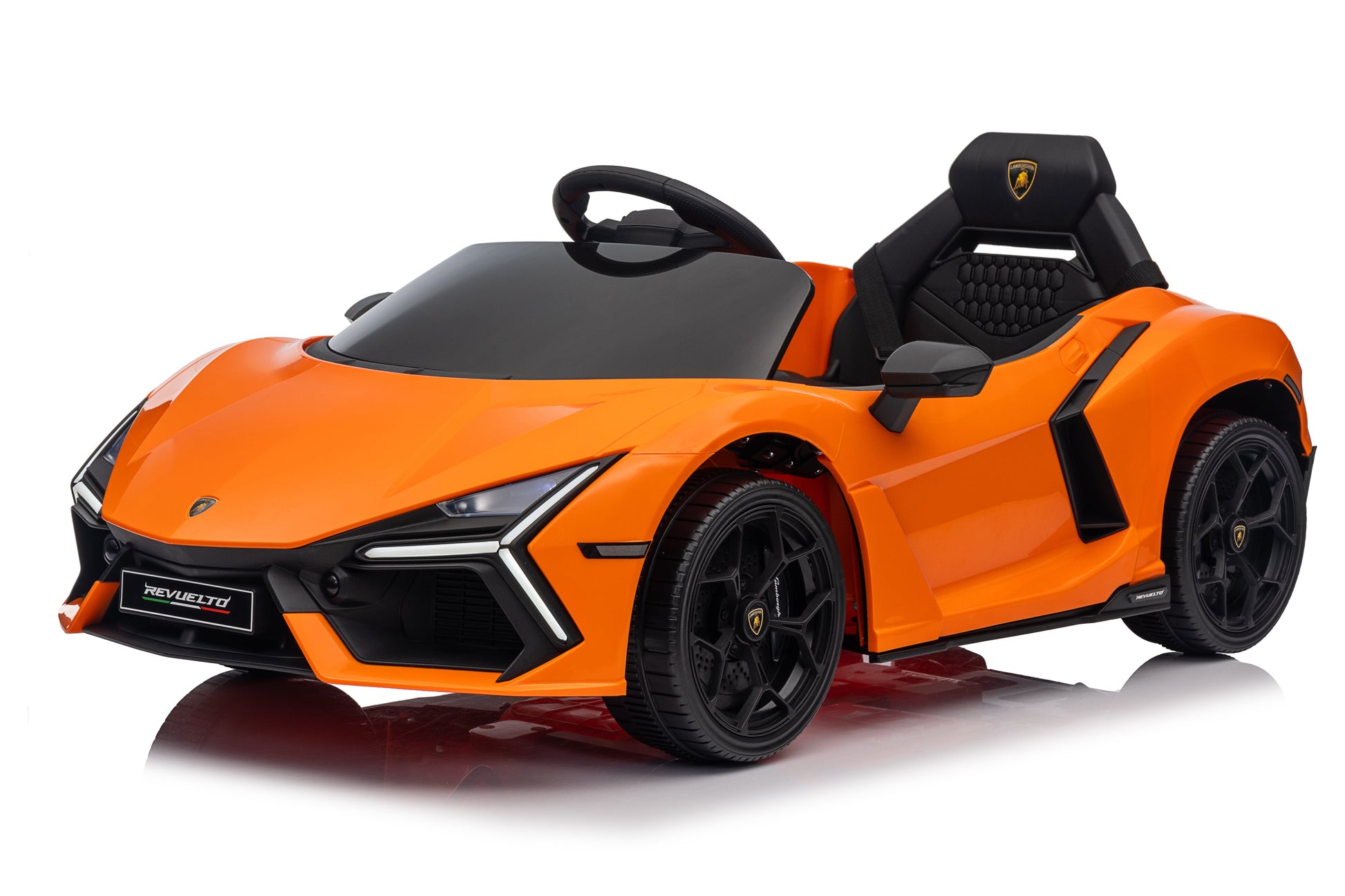 Lamborghini Revuelto – Mașinuță electrică pentru copii (12V, 2 motoare de 390)