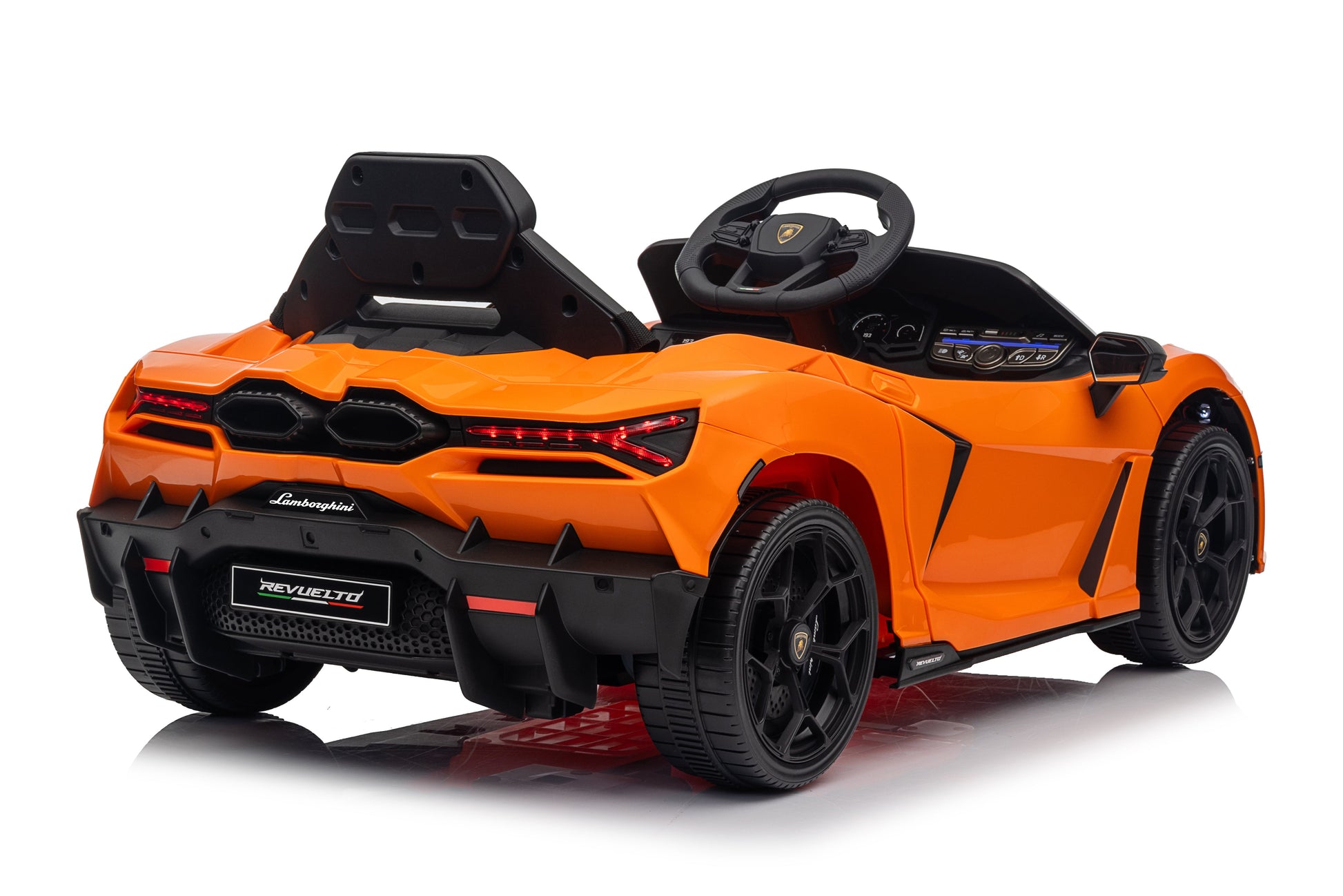 Lamborghini Revuelto – Mașinuță electrică pentru copii (12V, 2 motoare de 390)