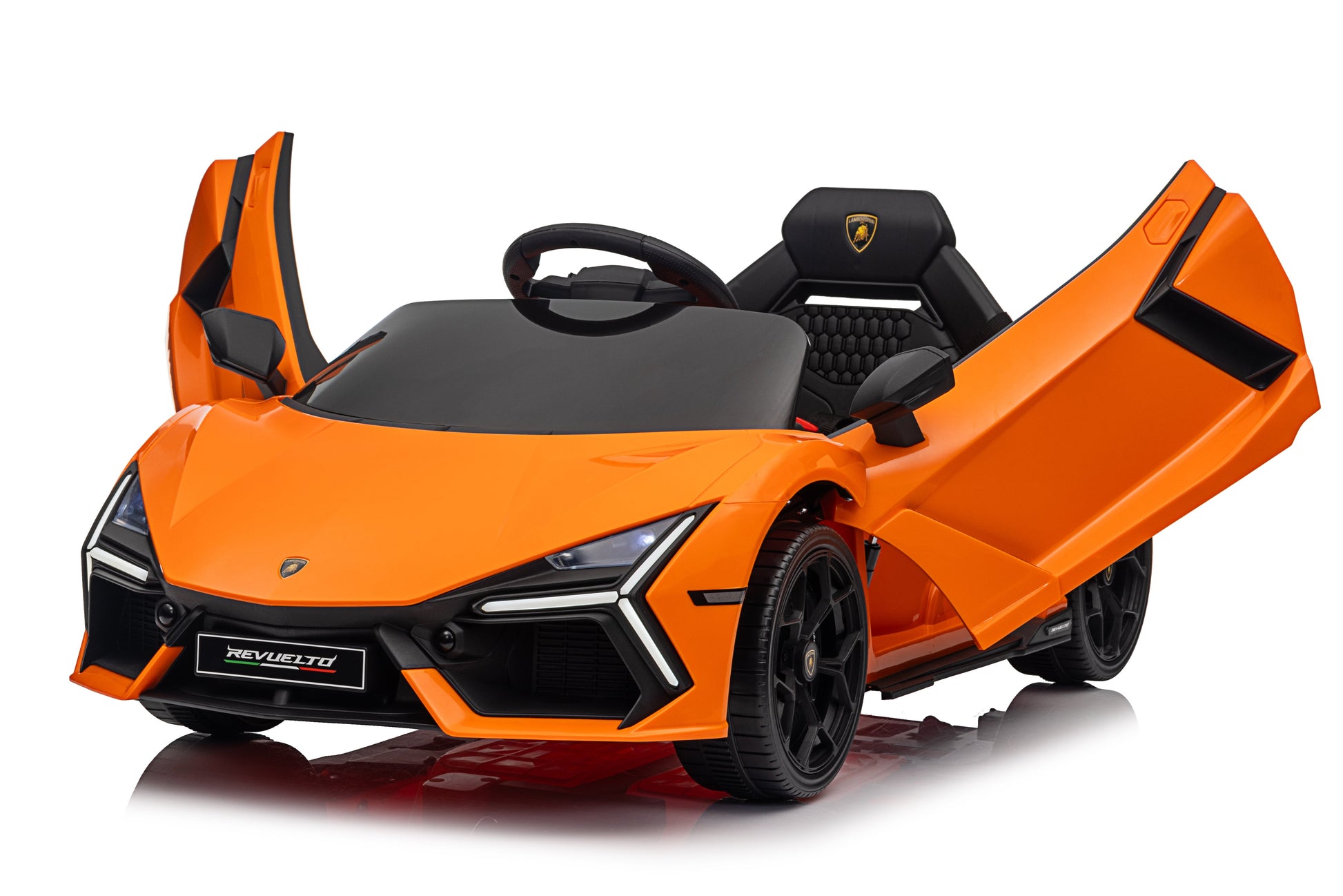Lamborghini Revuelto – Mașinuță electrică pentru copii (12V, 2 motoare de 390)