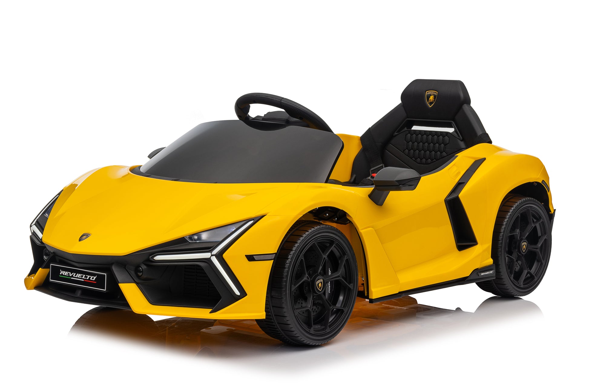 Lamborghini Revuelto – Mașinuță electrică pentru copii (12V, 2 motoare de 390)