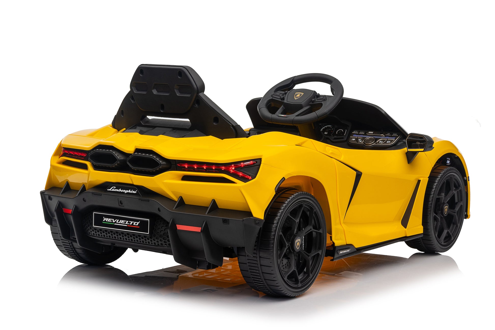 Lamborghini Revuelto – Mașinuță electrică pentru copii (12V, 2 motoare de 390)