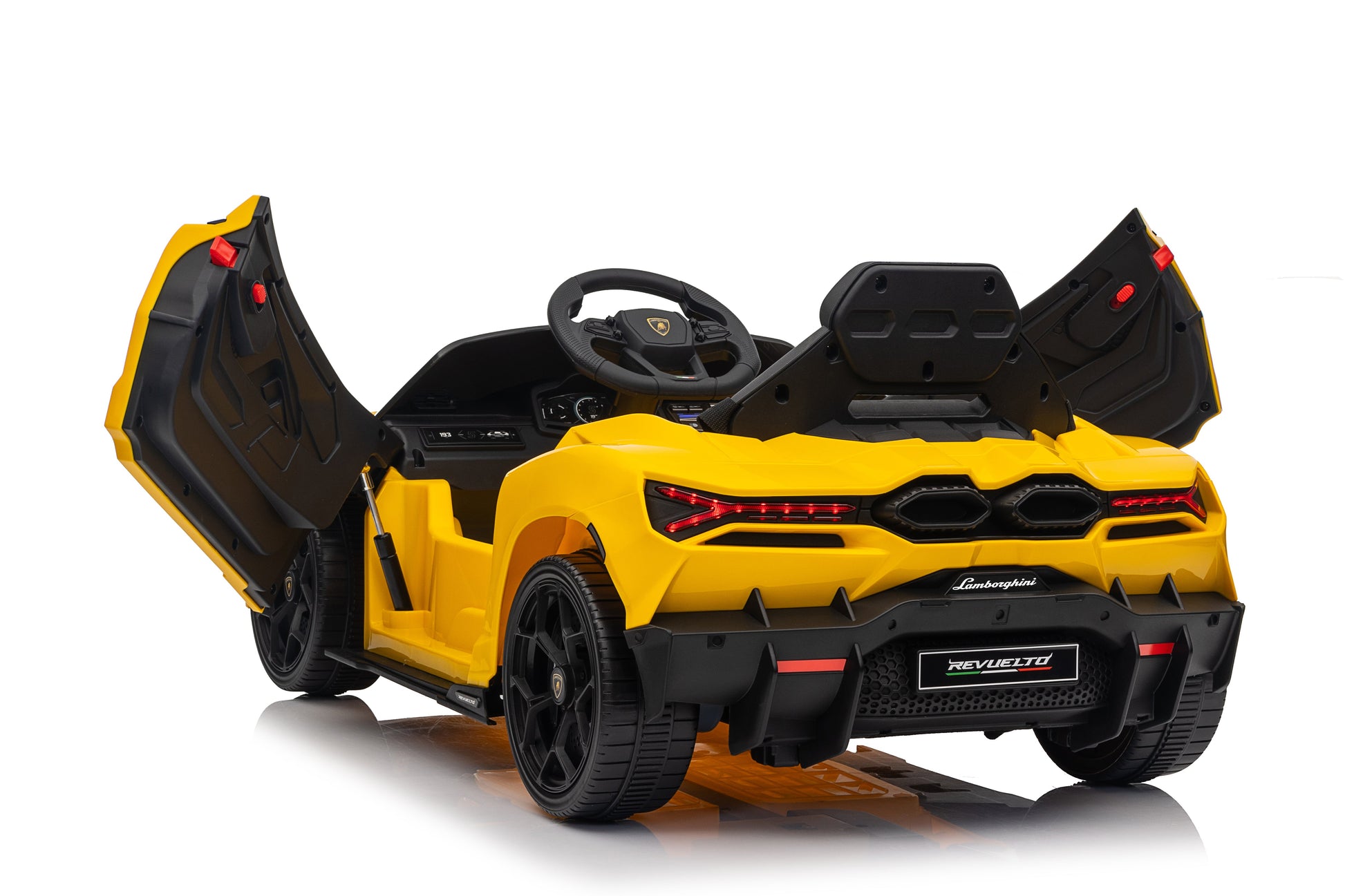 Lamborghini Revuelto – Mașinuță electrică pentru copii (12V, 2 motoare de 390)