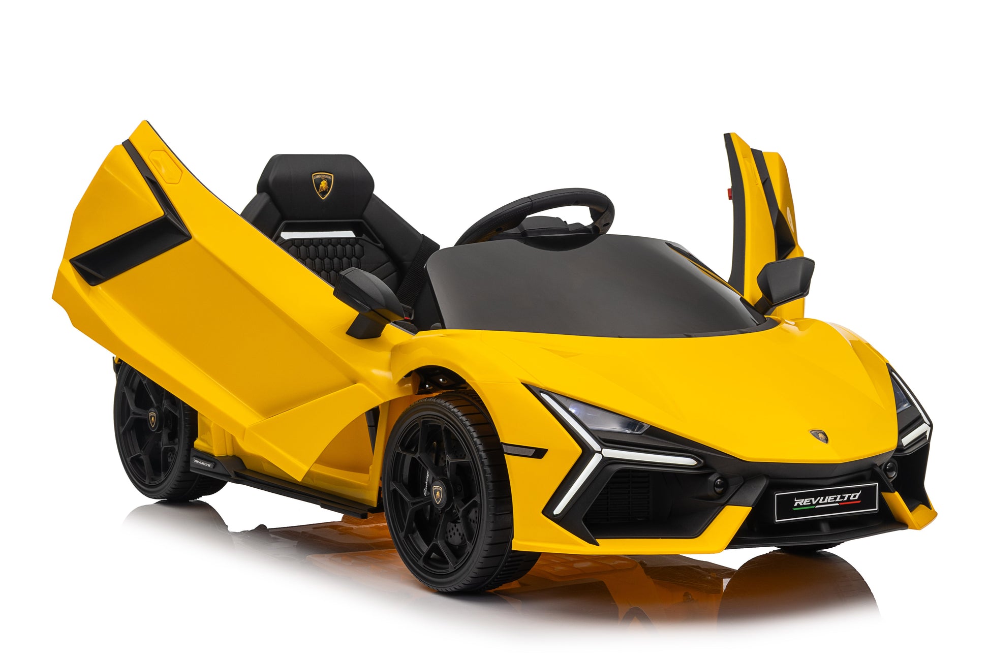 Lamborghini Revuelto – Mașinuță electrică pentru copii (12V, 2 motoare de 390)