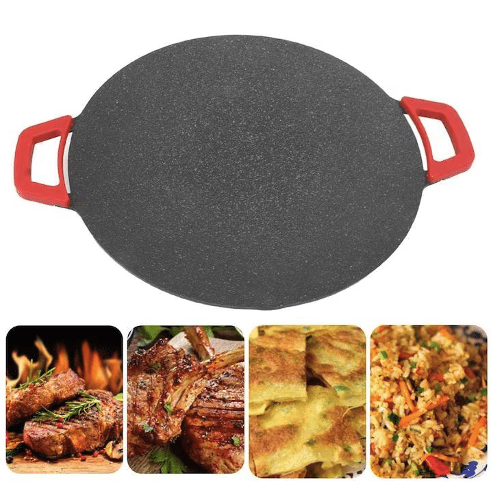 Plita-Disc-Gratar Electric, 36 CM, Gatire fara ulei, Interior-Exterior