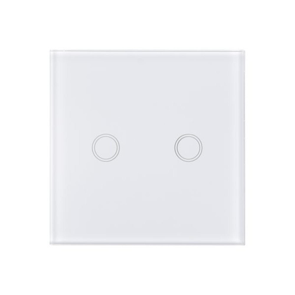 Intrerupator touch dublu, alb
