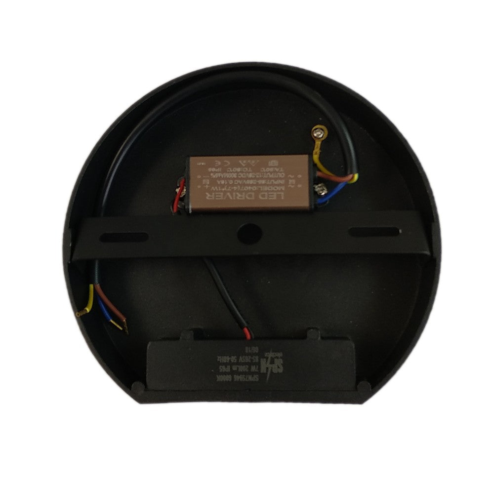 Aplica LED Perete Semicerc fi135, 7W 3000K, lumina calda, cu protectie IP65