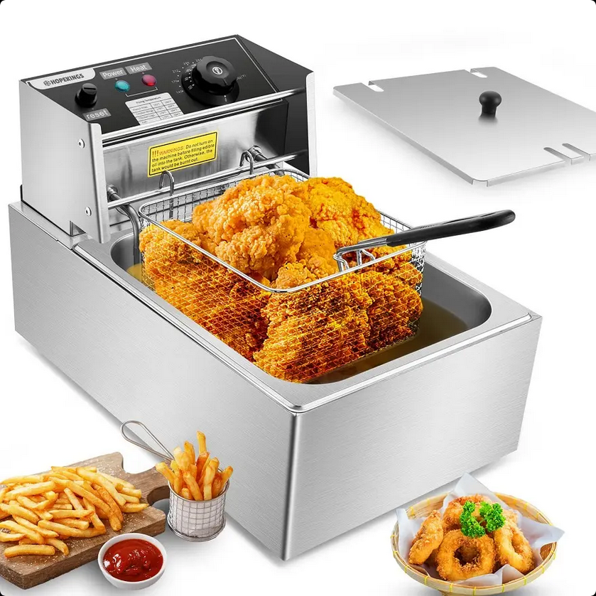 Friteuză Profesională 6L – Gătit Rapid și Crocant, la Nivel de Restaurant!