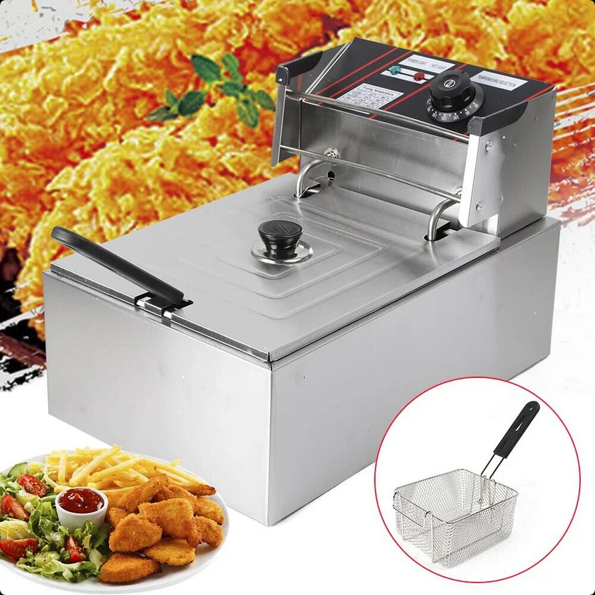 Friteuză Profesională 6L – Gătit Rapid și Crocant, la Nivel de Restaurant!