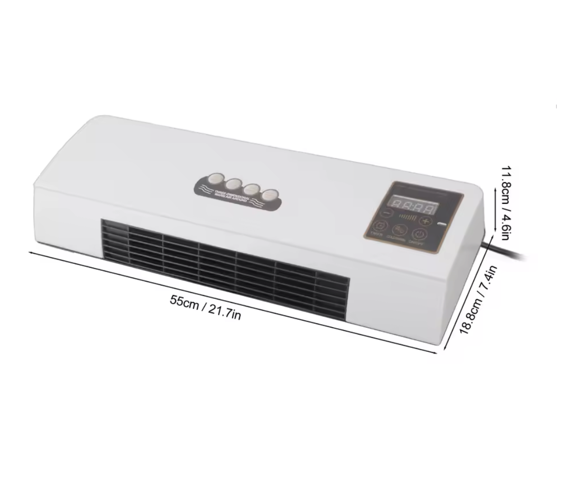 Aer Conditionat Portabil, 2 in 1, 1800W, Termostat Electronic, Display LED, Timer, Functii de Racire si Incalzire, Telecomanda