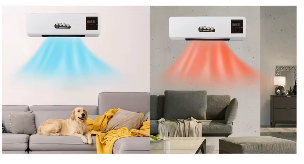 Aer Conditionat Portabil, 2 in 1, 1800W, Termostat Electronic, Display LED, Timer, Functii de Racire si Incalzire, Telecomanda
