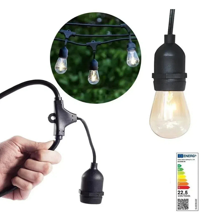Ghirlanda Luminoasa cu Panou Solar, IP65, 5-20M – 10-20 Becuri
