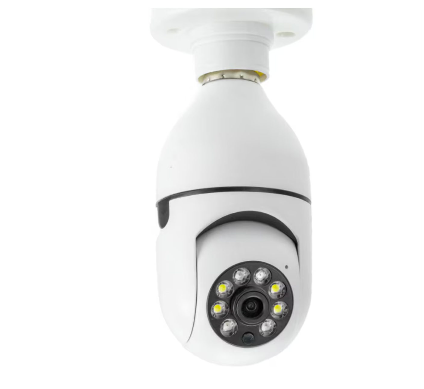 Cameră de Supraveghere Jortan 360° cu Montare pe Bec E27 – WiFi & Night Vision