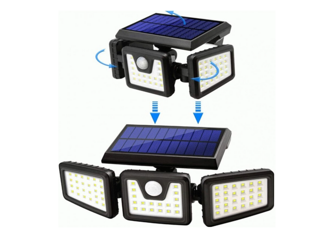 Lampa Solară 74 LED-uri cu Senzor de Mișcare – Iluminare Inteligentă