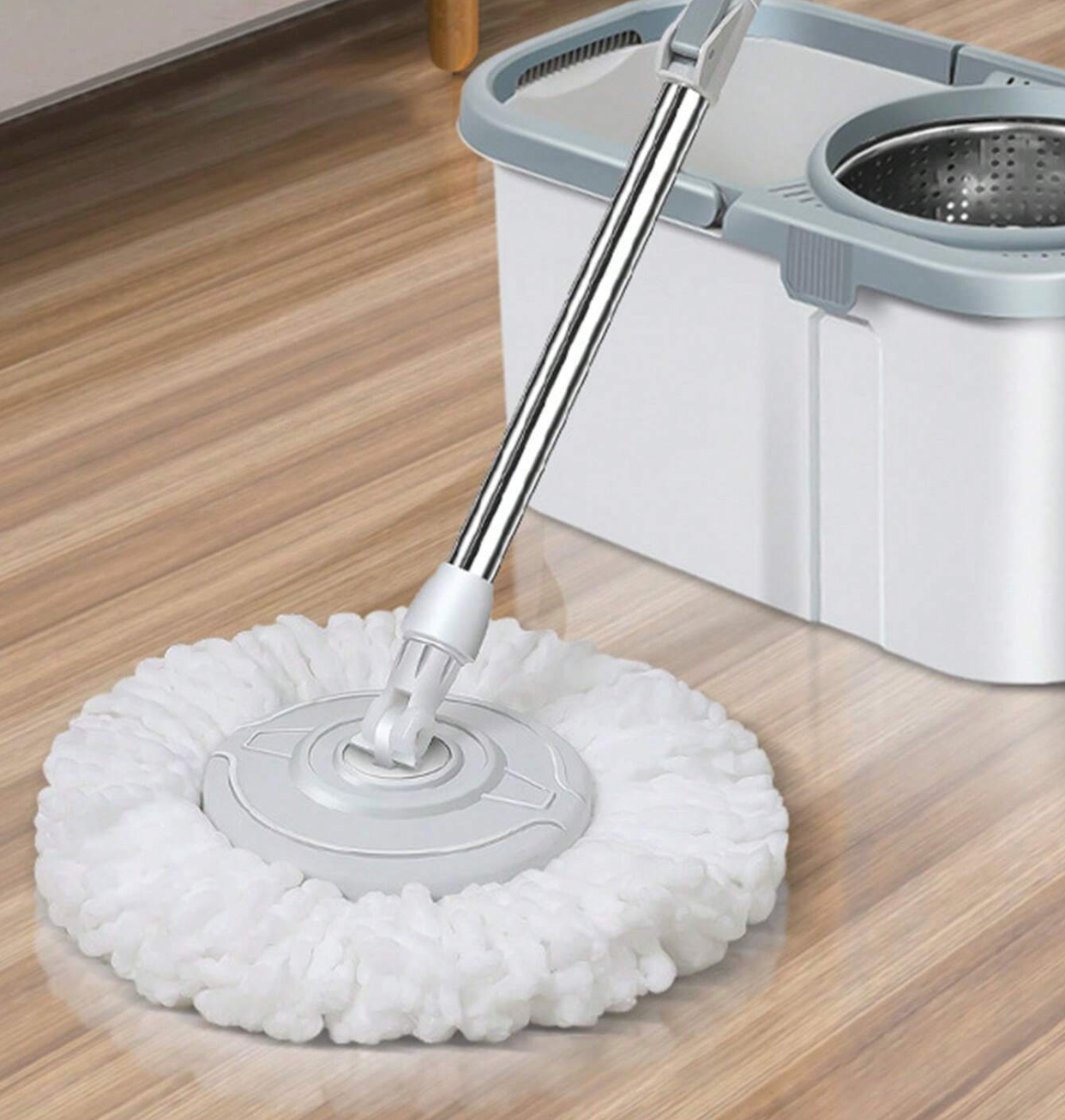 Set Galeata cu Mop din Microfibra + 4 Lavete Mop- Super absorbante