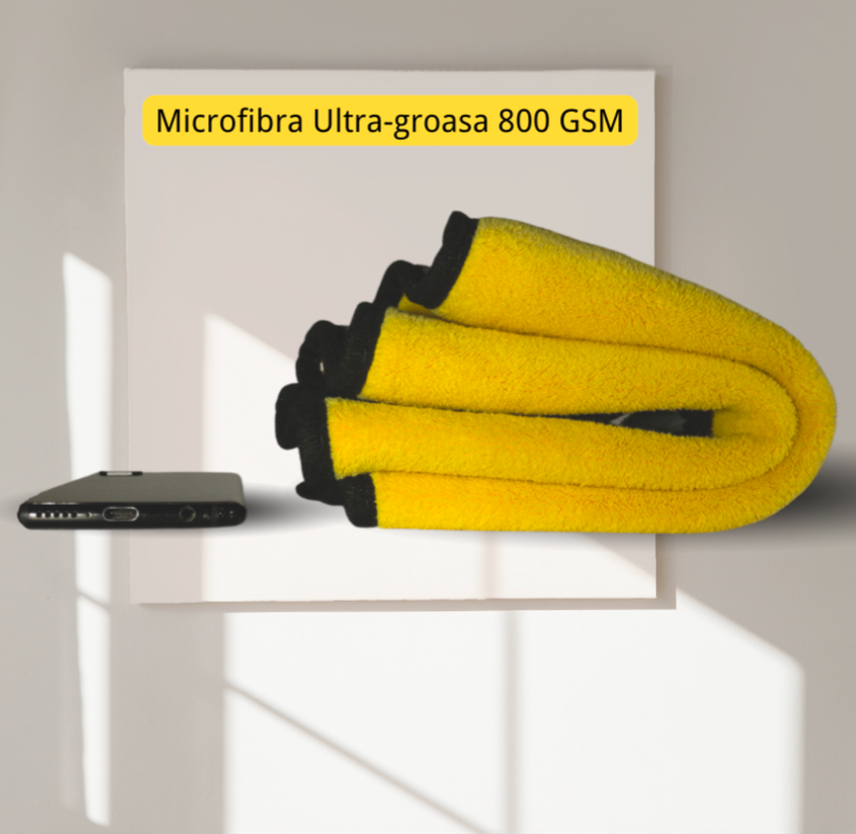 Laveta Auto din Microfibra - 800 GSM