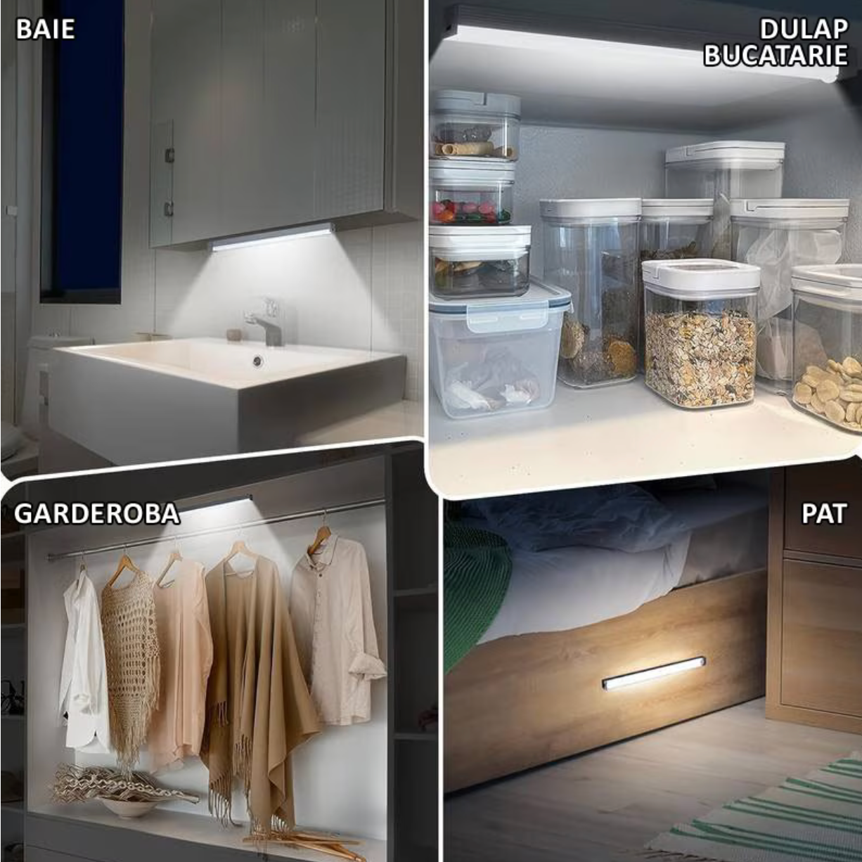 Lampă tip bară cu LED – iluminare inteligentă cu senzor de mișcare