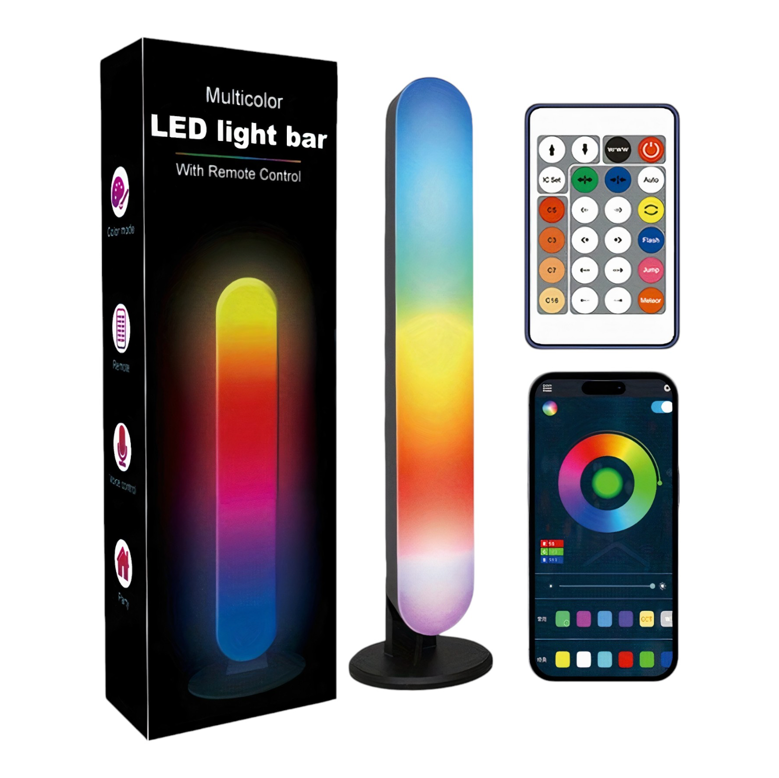 Lumină Ambientală Inteligentă – Atmosferă colorată, Control la Distanță